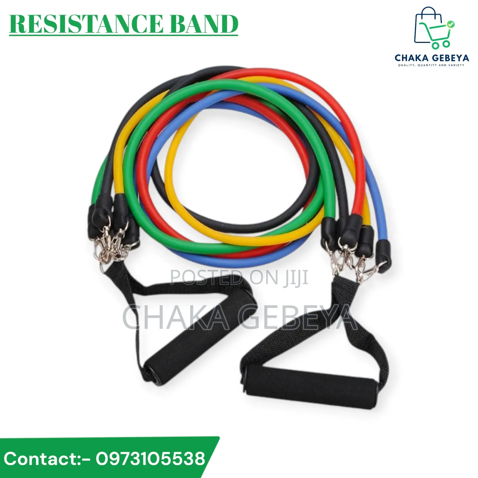 Elastic Exercise Band for Strength Training - Portable Gym Gear