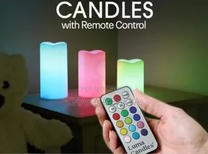 3-Pack Flameless Led Luma Candles With Remote Control
