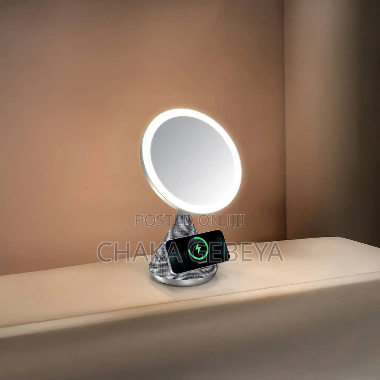 Porodo 4-in-1 Led Smart Makeup Mirror With Wireless Charging