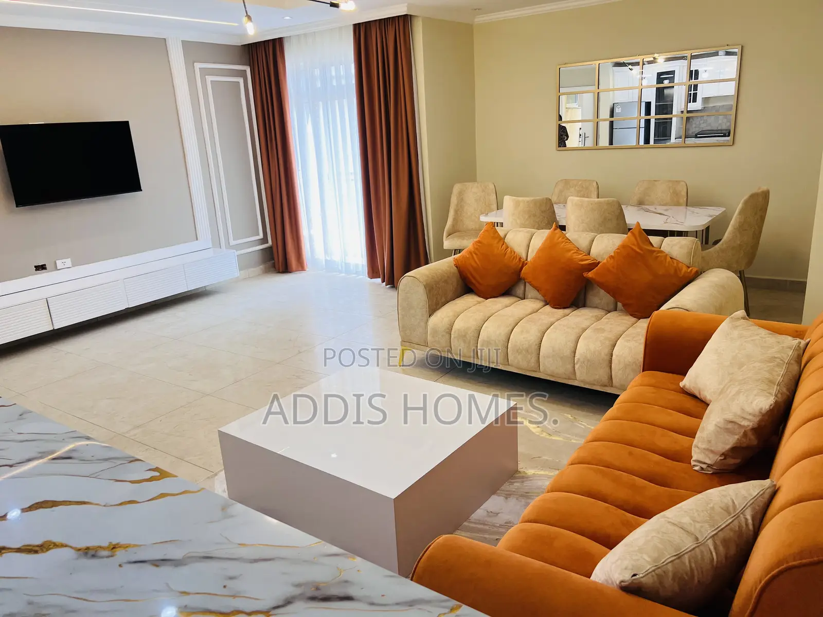 Furnished 3bdrm Apartment in Bole for rent