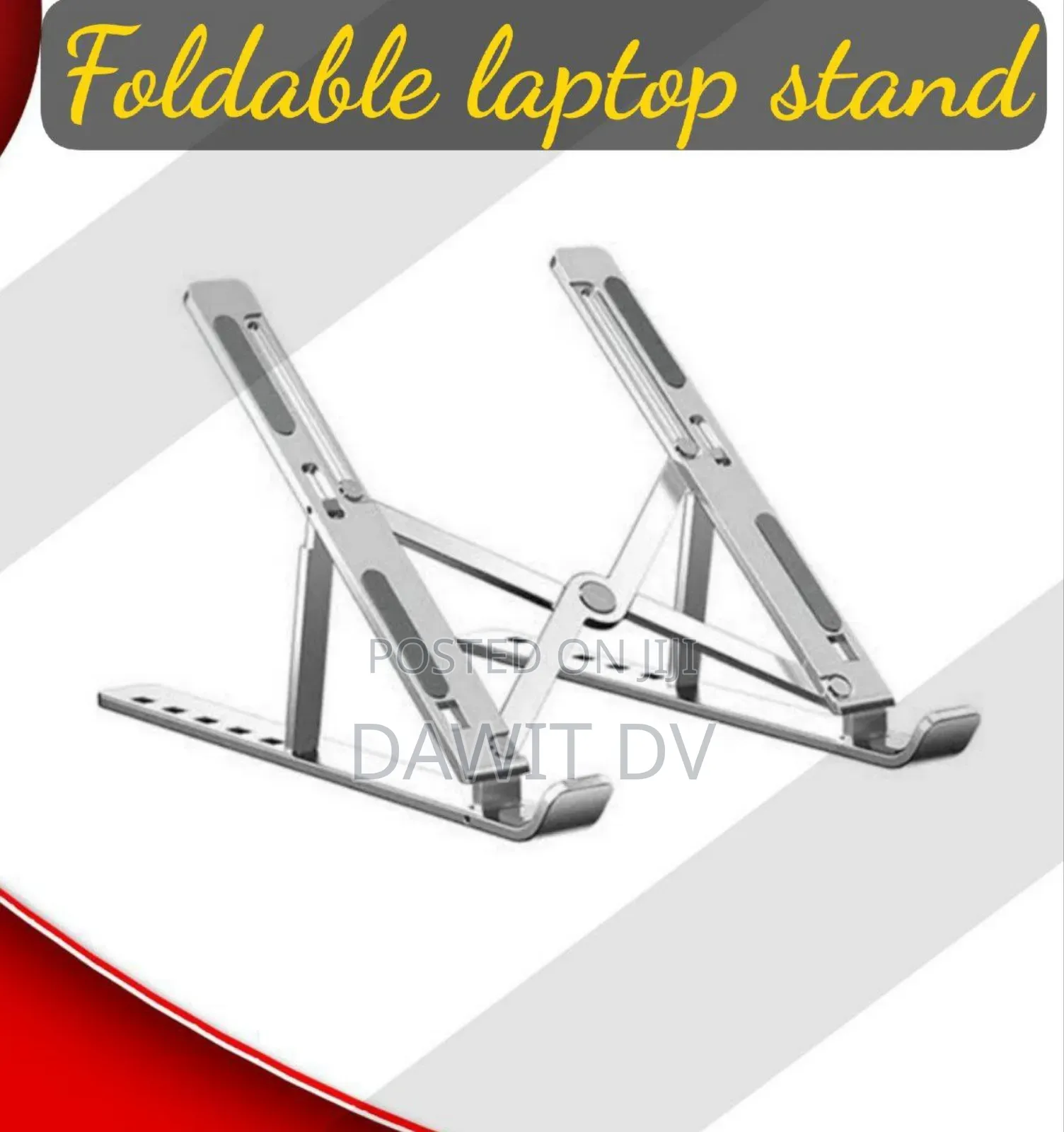 Foldable Height Adjustable Metal Frame Laptop Stand