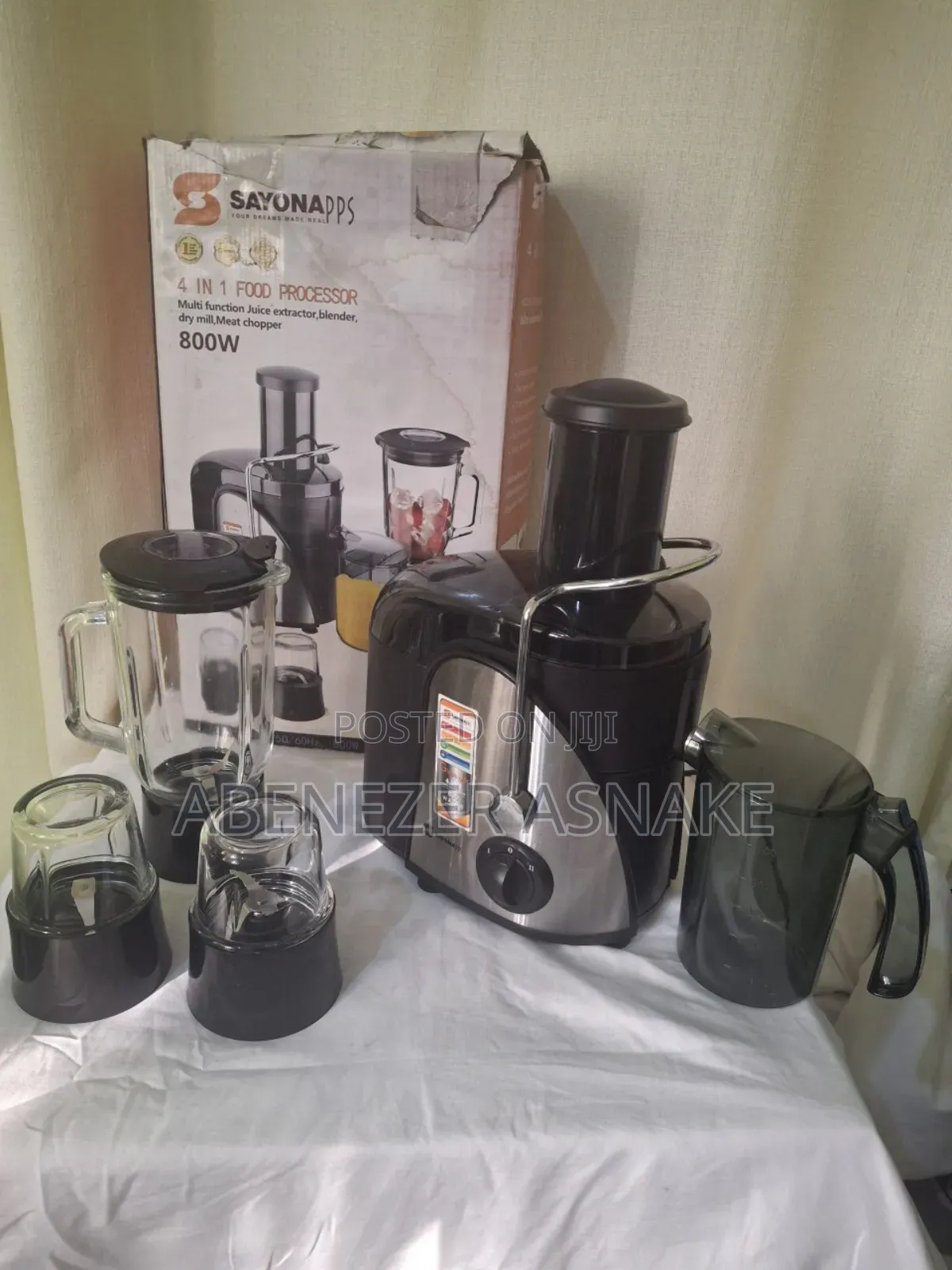 Sayonapps 4 in 1 Juice Extractor 800 Watts
