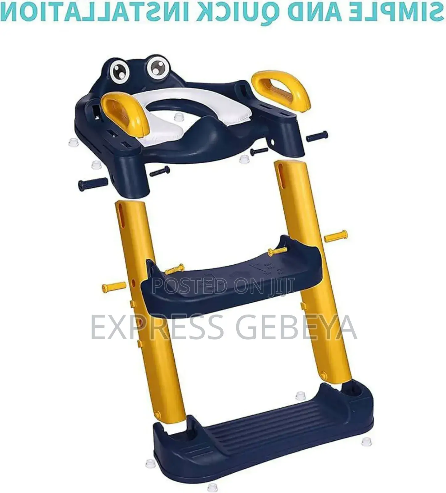 Potty Training Seat With Ladder መቀመጫው ስፖንጅ Toddler Toilet Seat