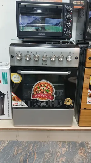 Delta Brand 60x60 Freestanding Stove Featuring a Combo of Gas Burners