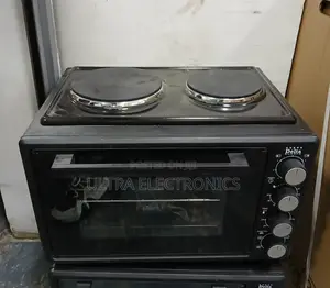 Delta Europe Brand Electric Mini Oven With Dual Hot Plates on Top.