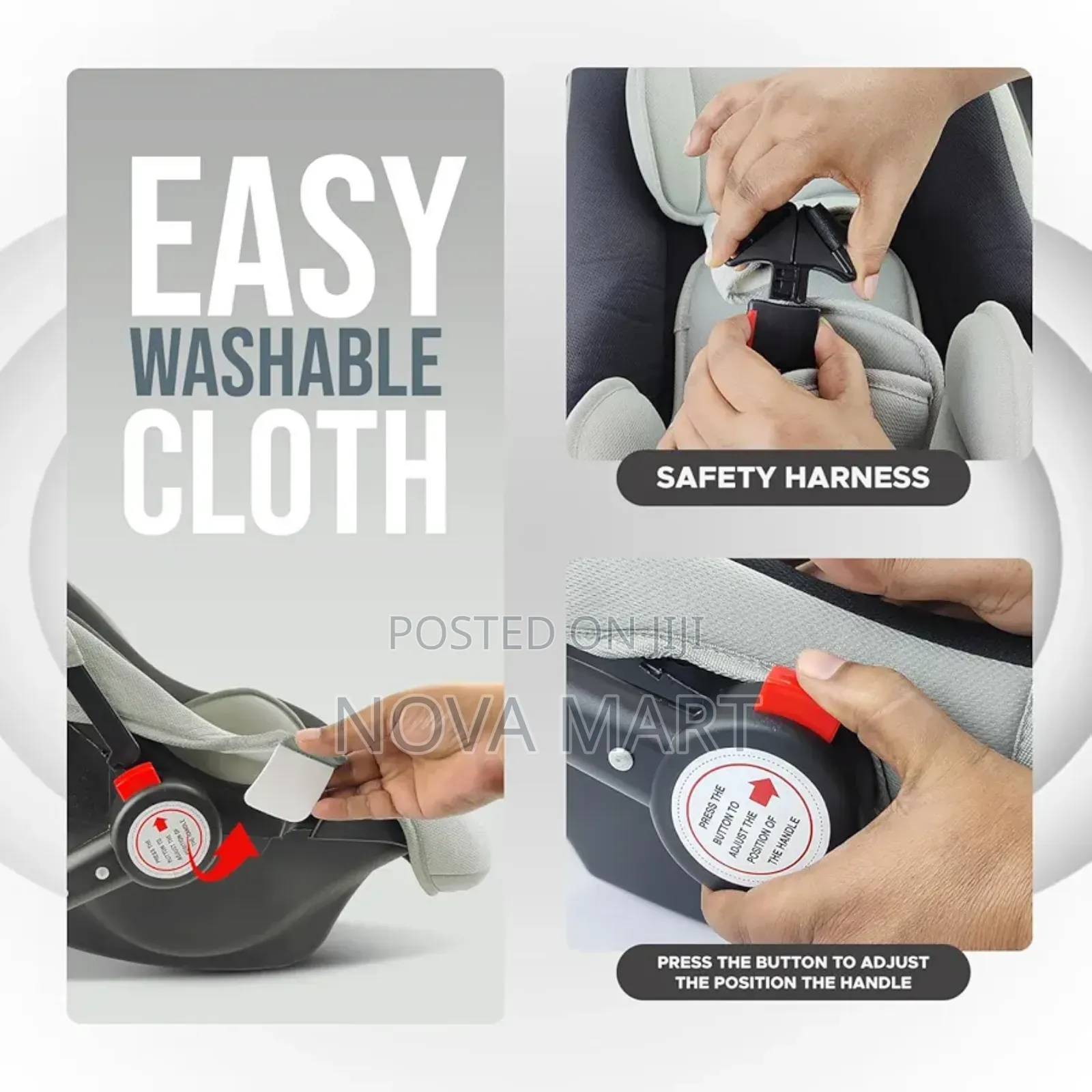 Dash Multi Purpose Baby Carry Cot Cum Car Seat