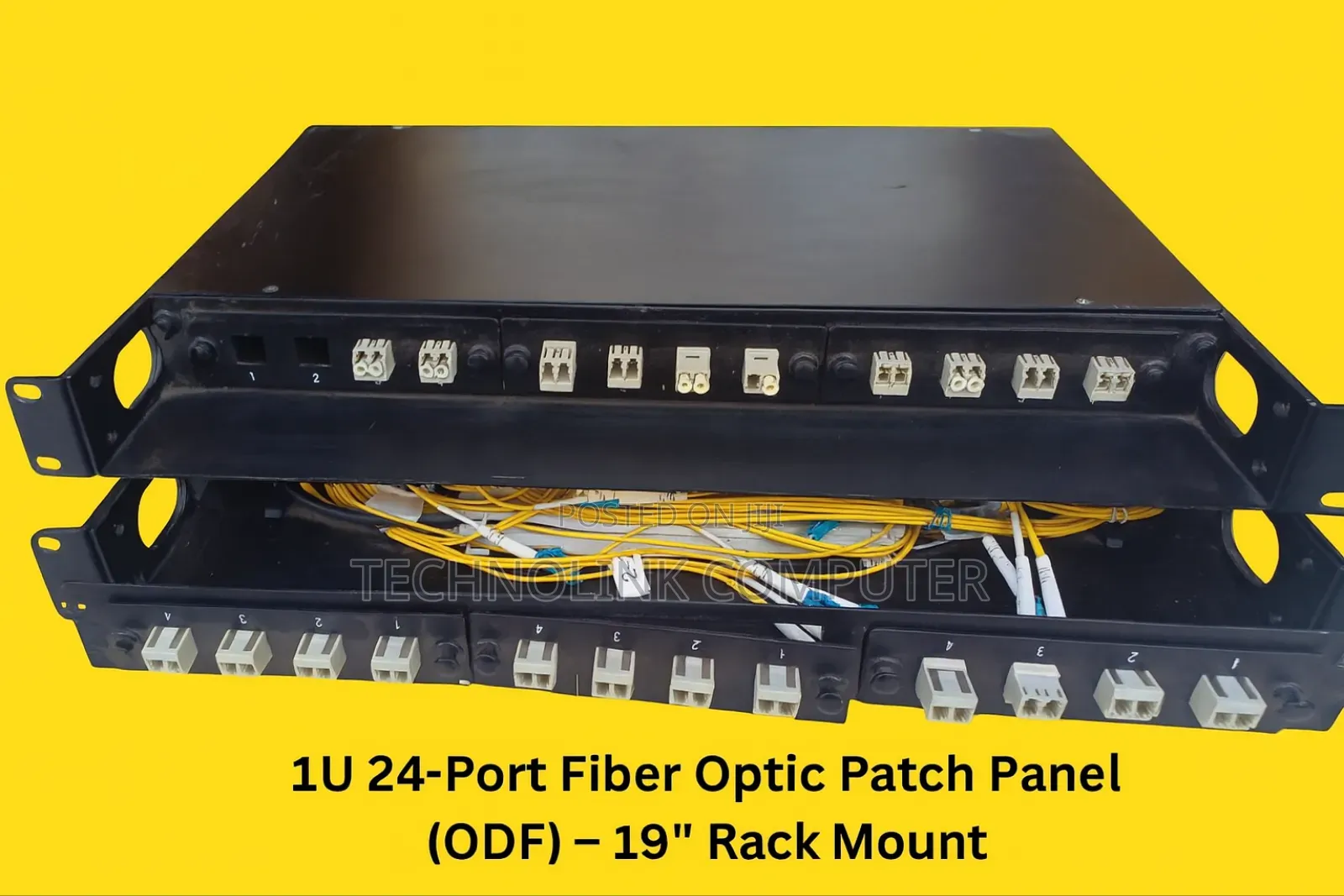 1u 24-Port Fiber Optic Patch Panel (Odf) – 19" Rack Mount