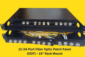 1u 24-Port Fiber Optic Patch Panel (Odf) – 19" Rack Mount