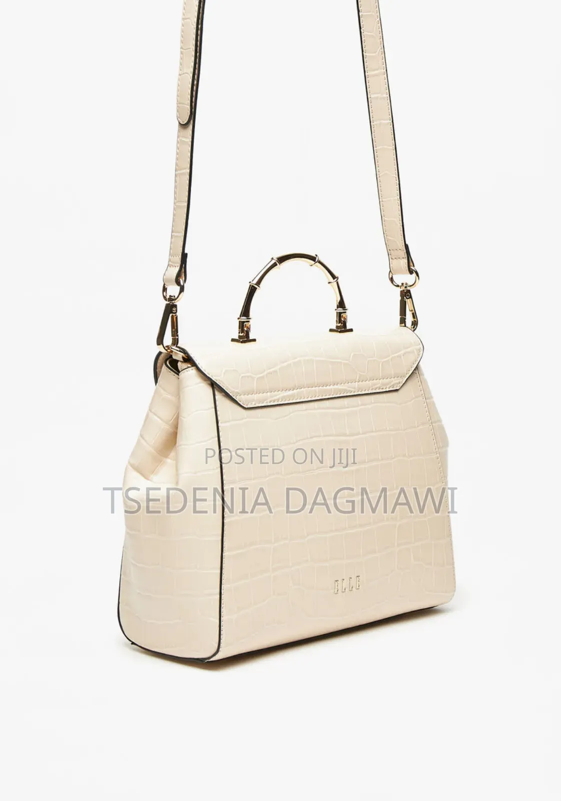Elle Textured Structured Satchel Bag