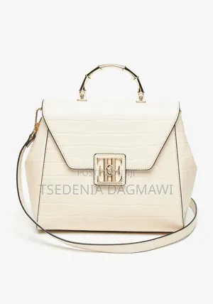Elle Textured Structured Satchel Bag