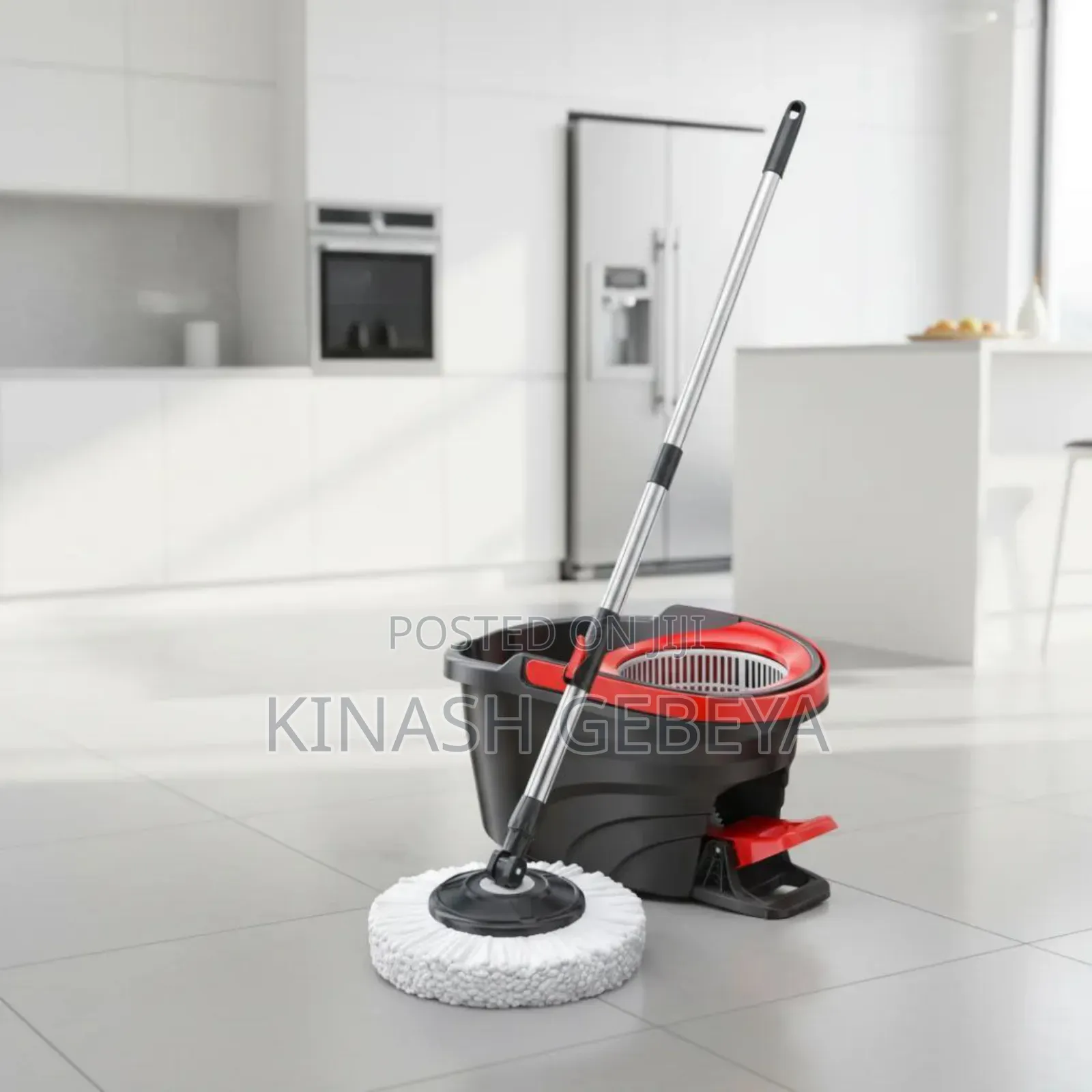 360° Rotating Dual Drive Spin Mop