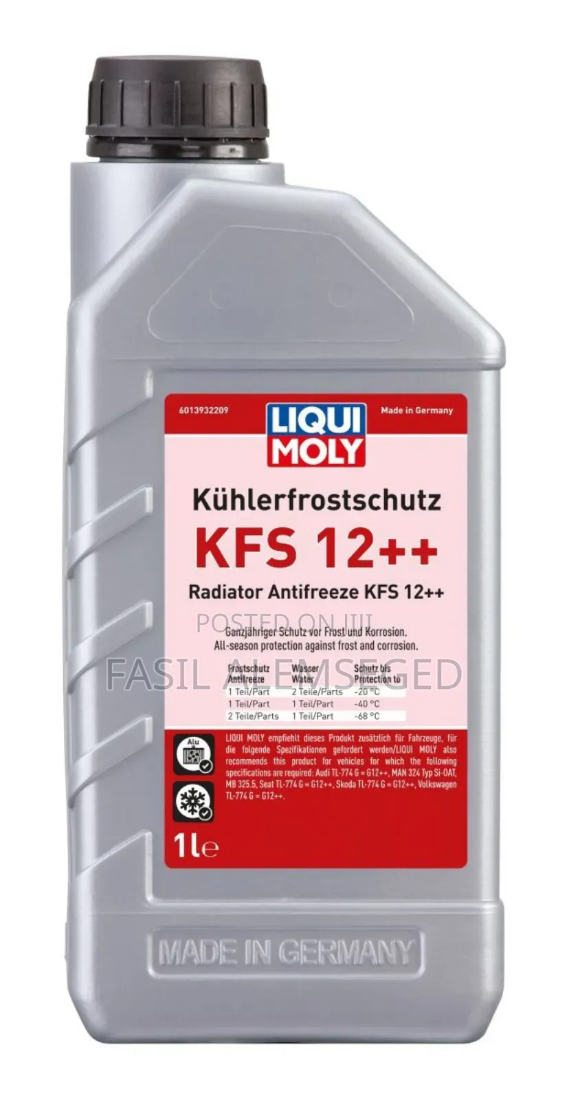 Coolant For Ev Kfs 12++ Radiator Antifreeze.