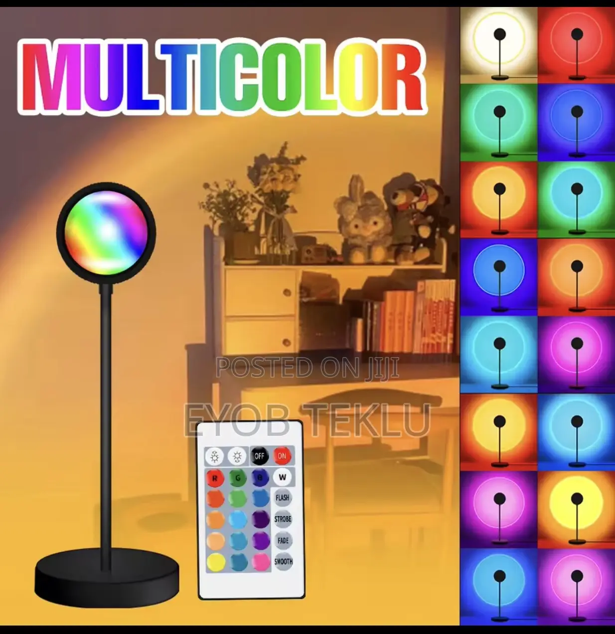 Led Projecters Night Light Sun Set Lamp RGB Led Corner Light