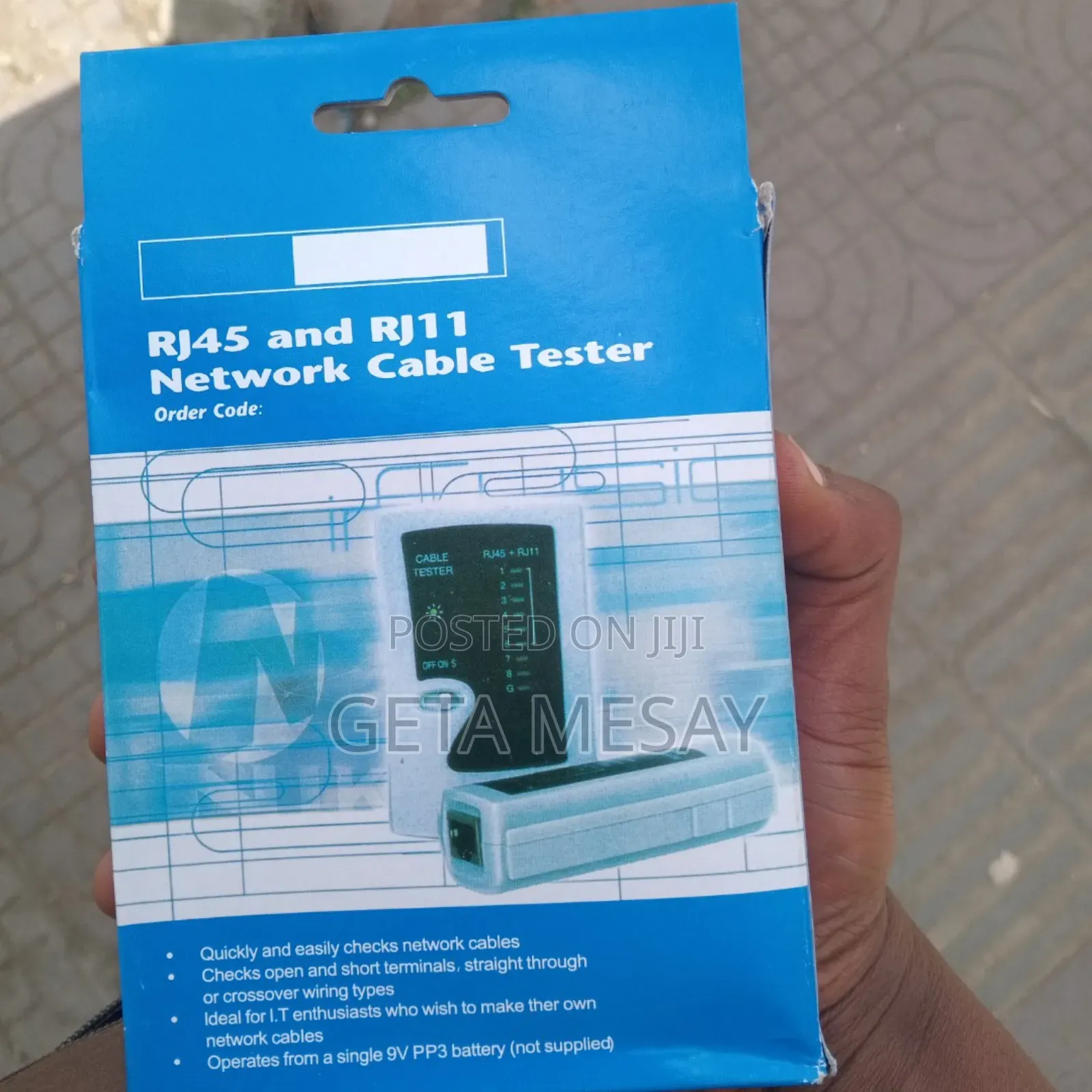Network Cable Tester Rj45 Rj11 Diagnose Ethernet Phone Cables