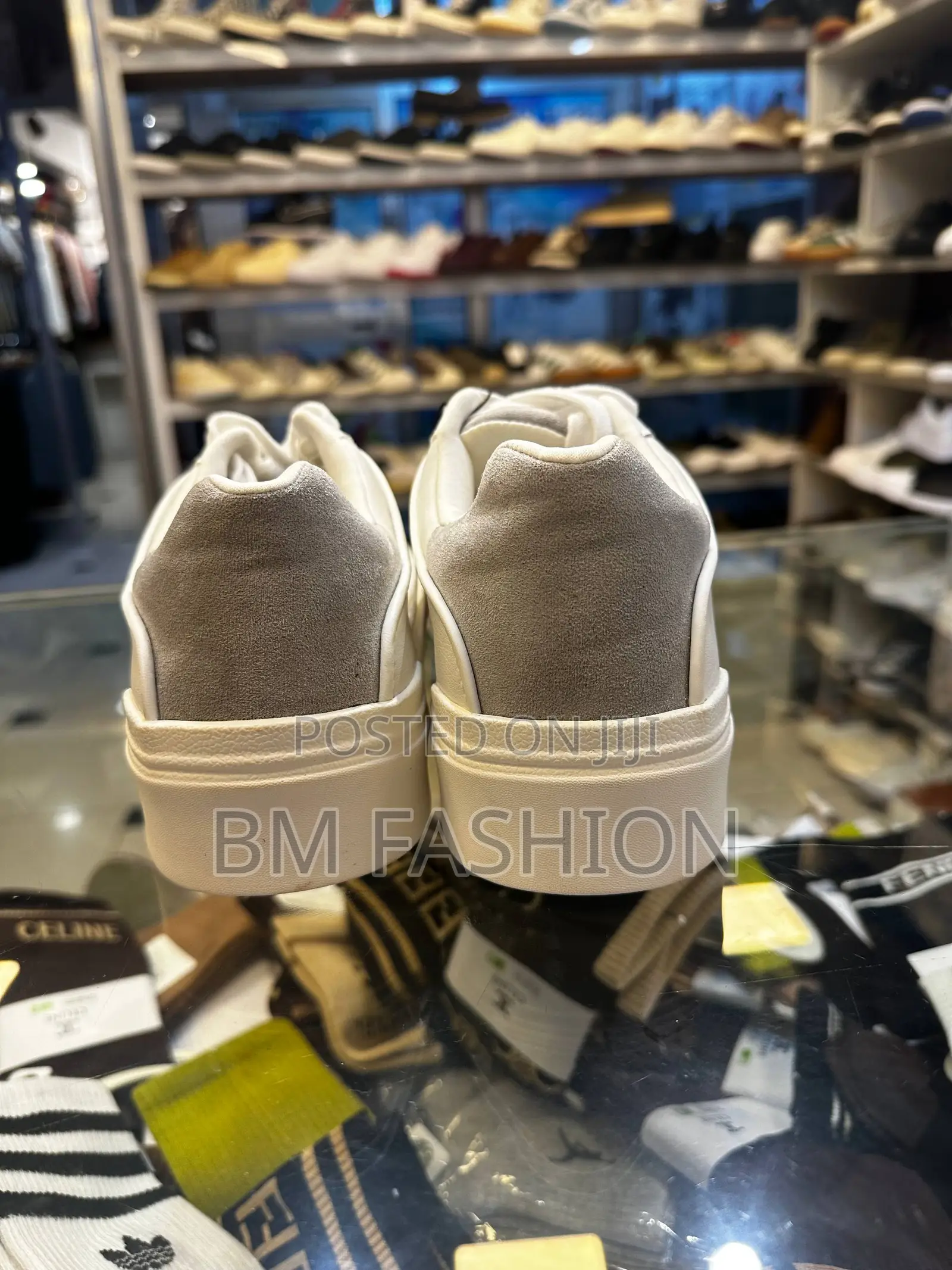Zara White High Master Quality Flat Shoes For Men (Free Delivery)