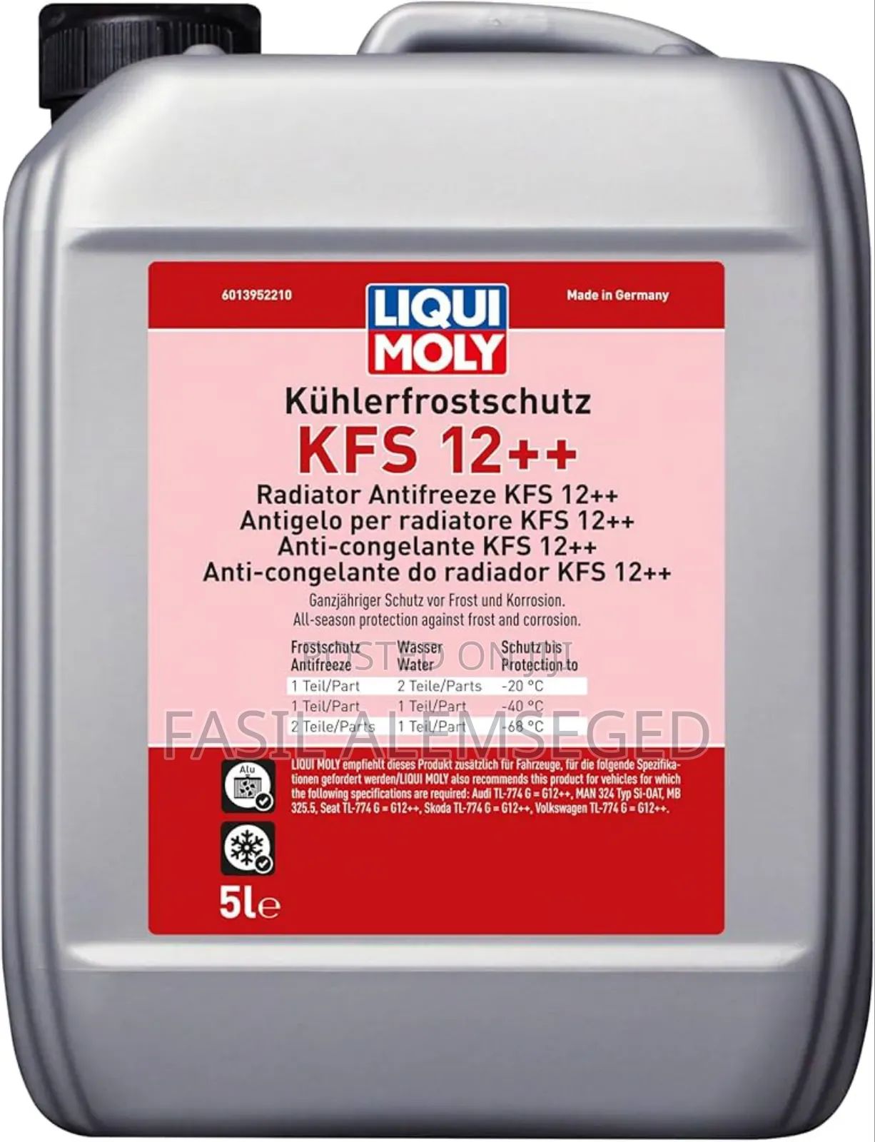 Coolant For Ev Kfs 12++ Radiator Antifreeze.