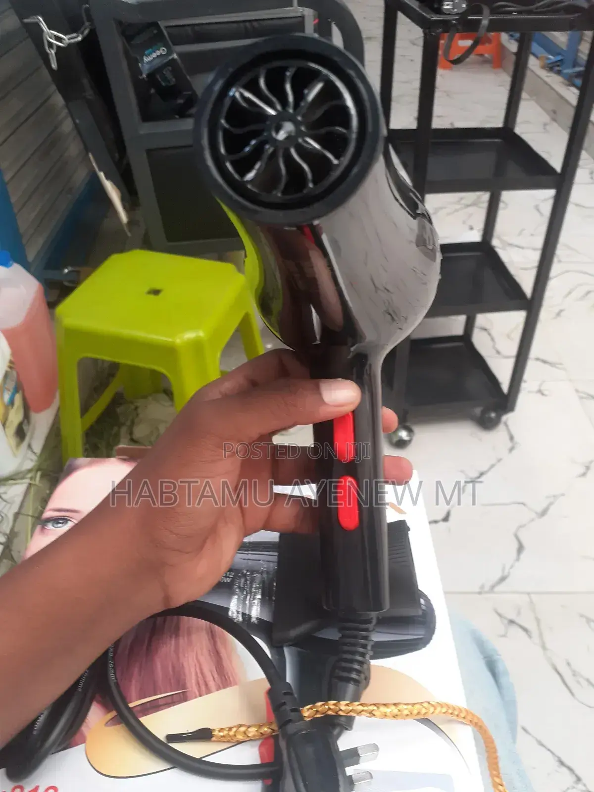 Jiham Hair Dryer Fan Paystra 812 ጂሀም ፓይስትራ የፀጉር ማድረቂያ ፋን