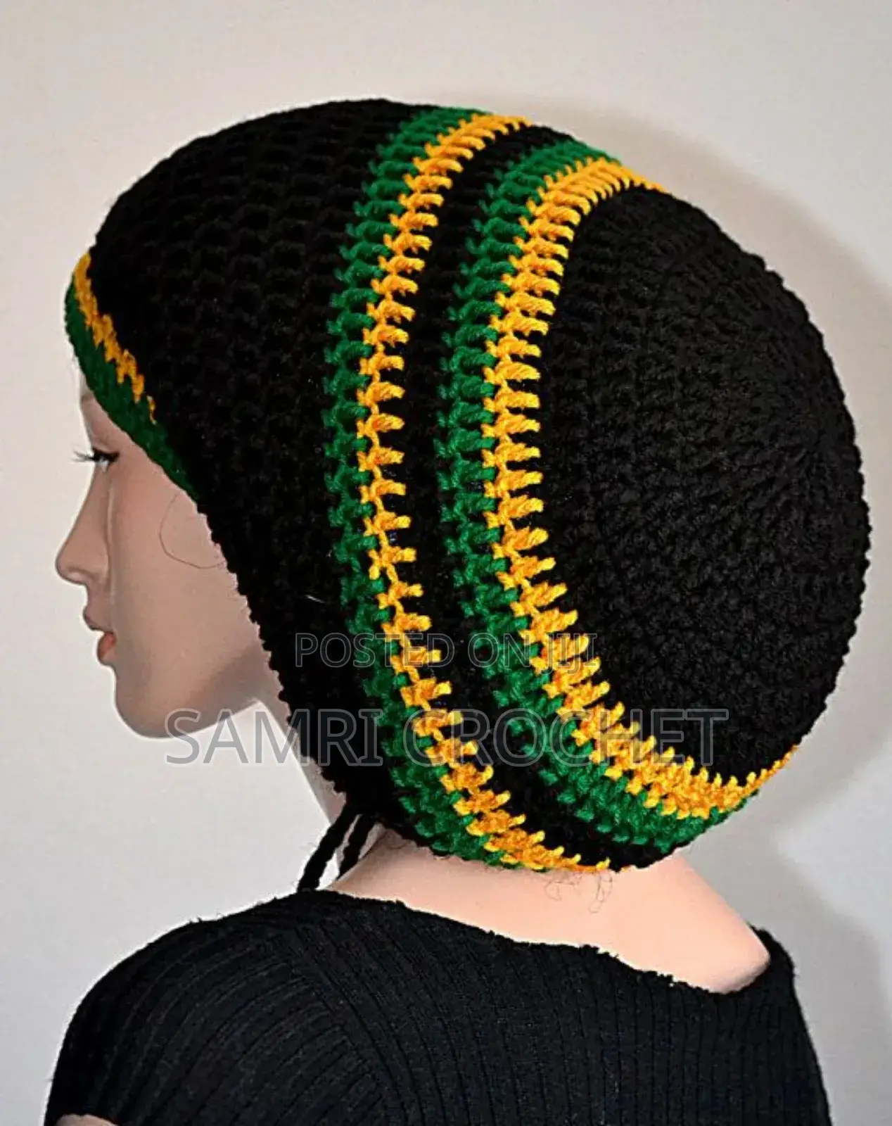 Jamaican Flag Rasta Hathandmade Rasta Hat Crochet Reggae Style 