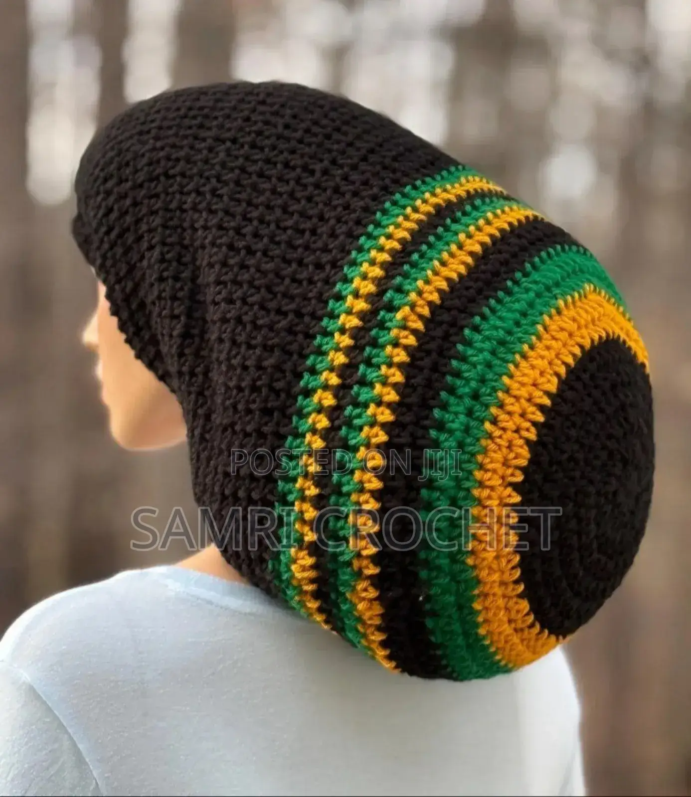 Jamaican Flag Rasta Hathandmade Rasta Hat Crochet Reggae Style 