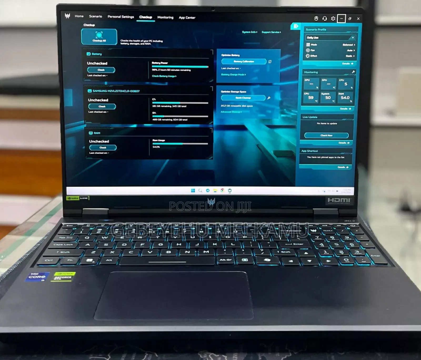 New Laptop Acer 16GB Intel Core i9 SSD 1T