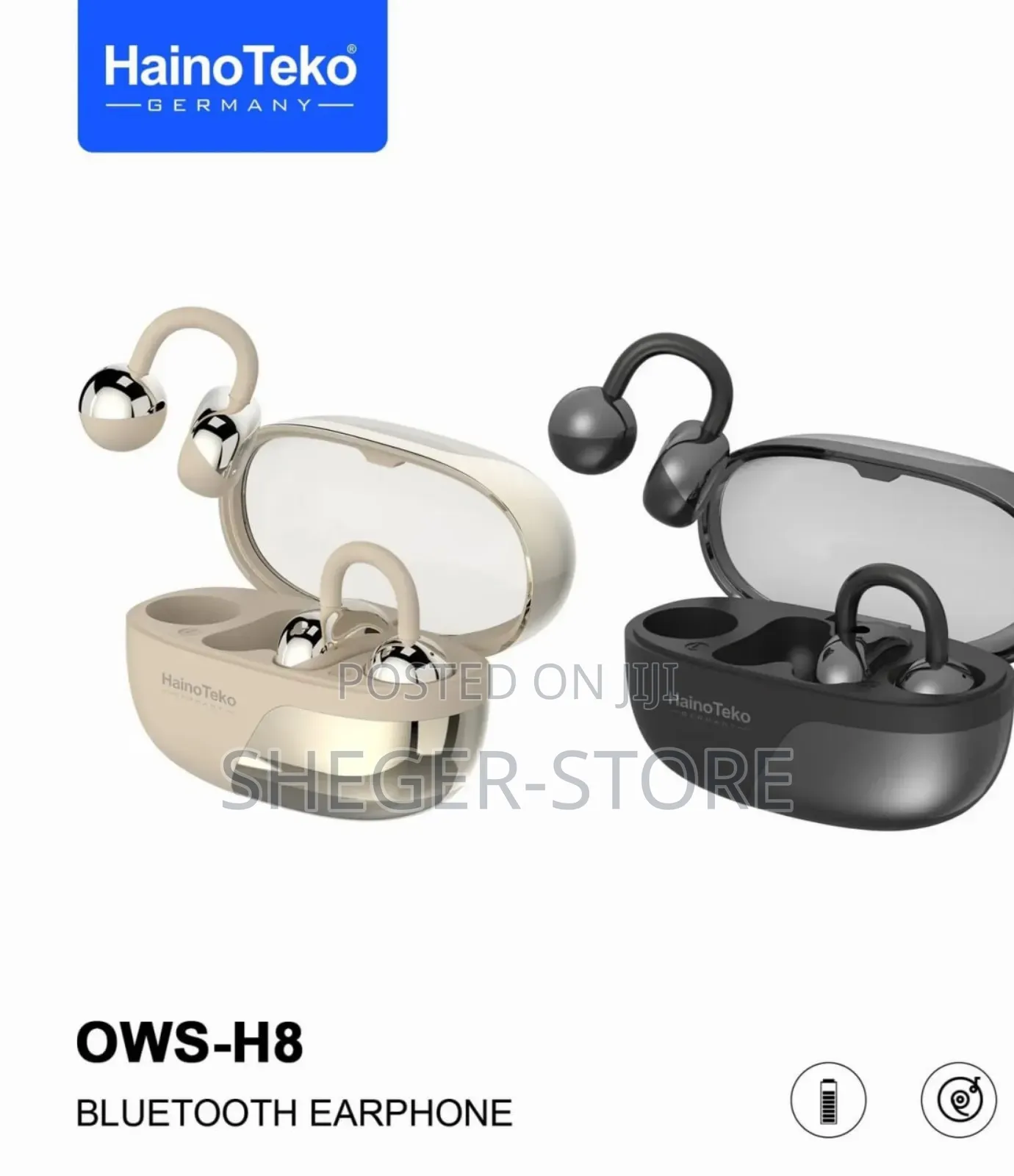 Brand New Orginal Haino Teko Opendots Germany Bluetooth Earphones.