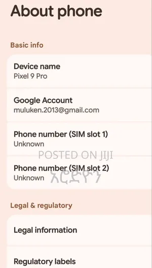 New Google Pixel 9 Pro 256 GB White