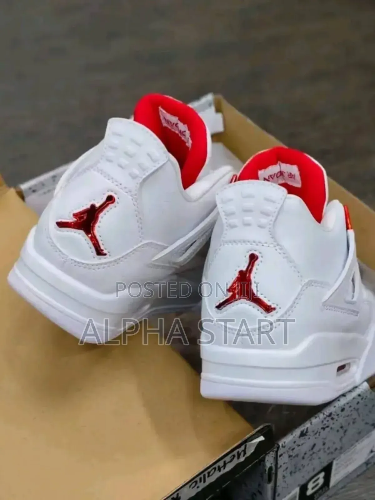 Jordan 4 Bus Full White High Master Quality Smooth Made in Vietnam