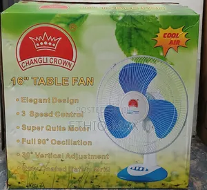 Changli Crown 16” Table Fan – Strong Airflow | Durable | Energy Saving