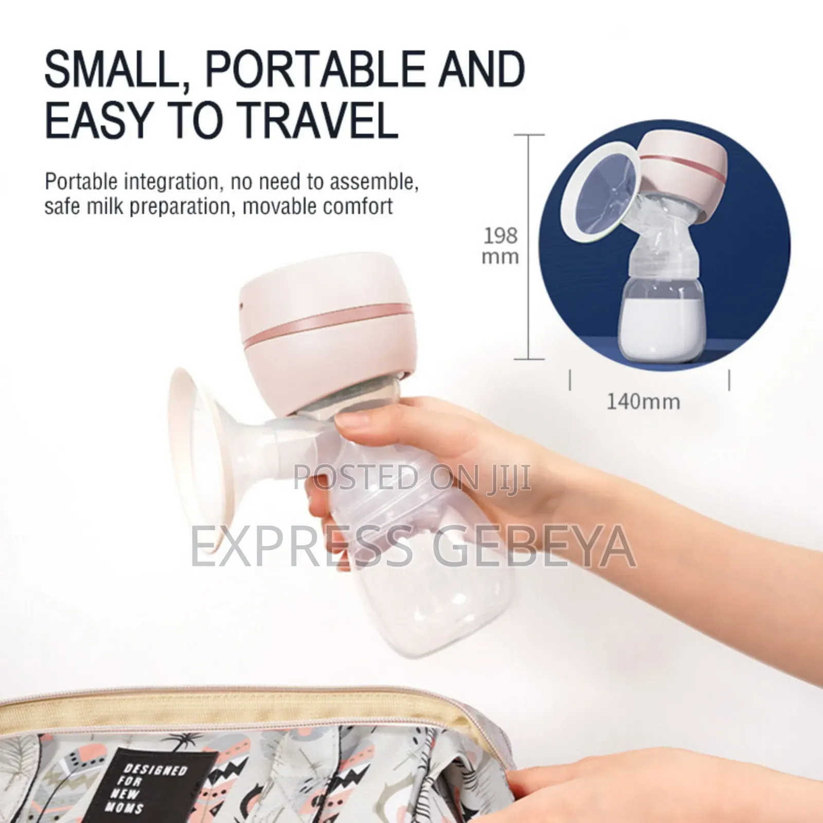 Electric Breast Pump በቻርጅ የሚሰራ የእናት ጡት ወተት ማለቢያ
