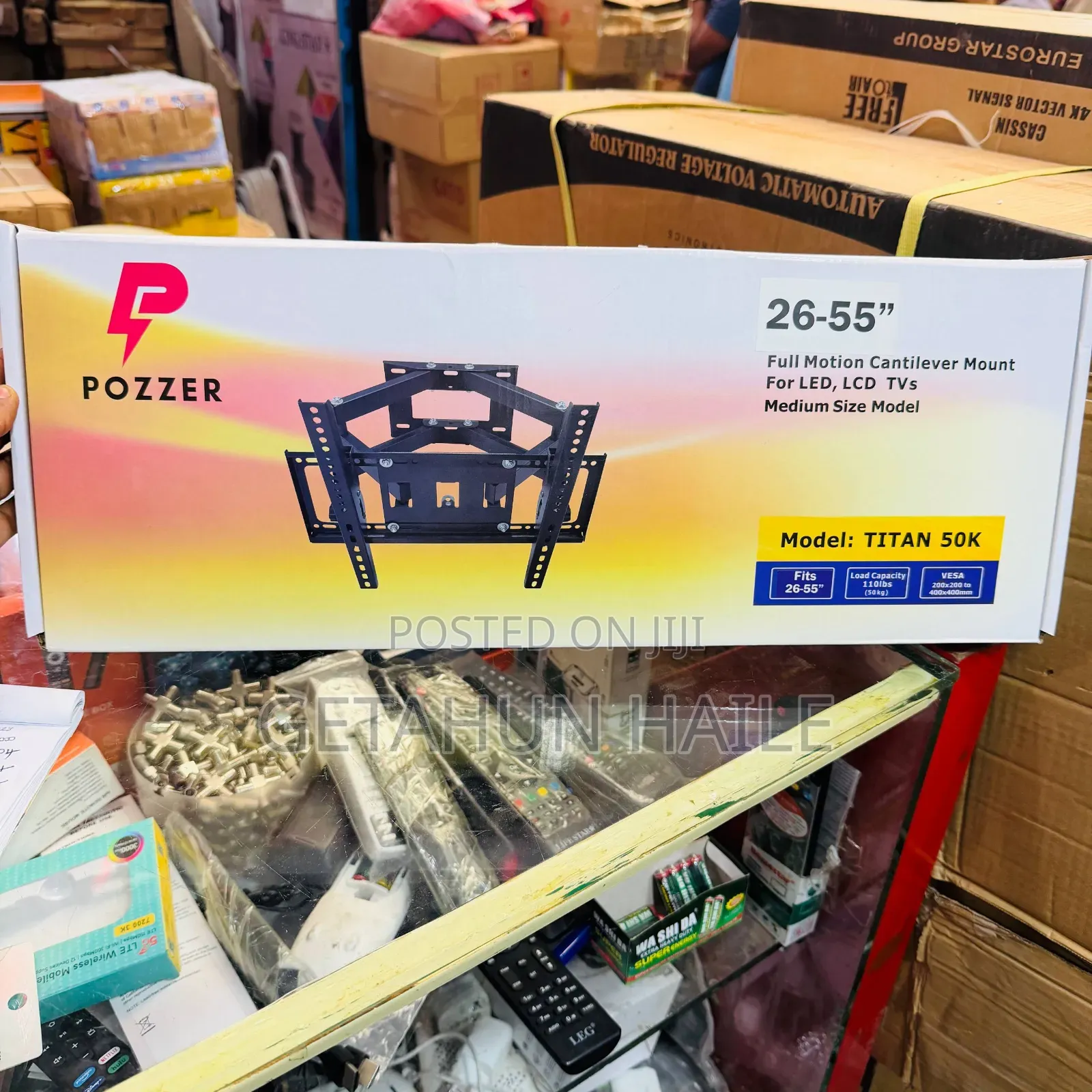 Pozzer Titan Flexible Tv Wall Mount 26-55inch (Tv መስቀያ ከ26-55 ኢንች)