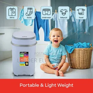 Roshan Mini Portable Washing Machine 4kg – Compact | Powerful |