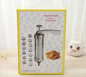 Cookies Press And Icing Gun Set Features A Stainless Steel