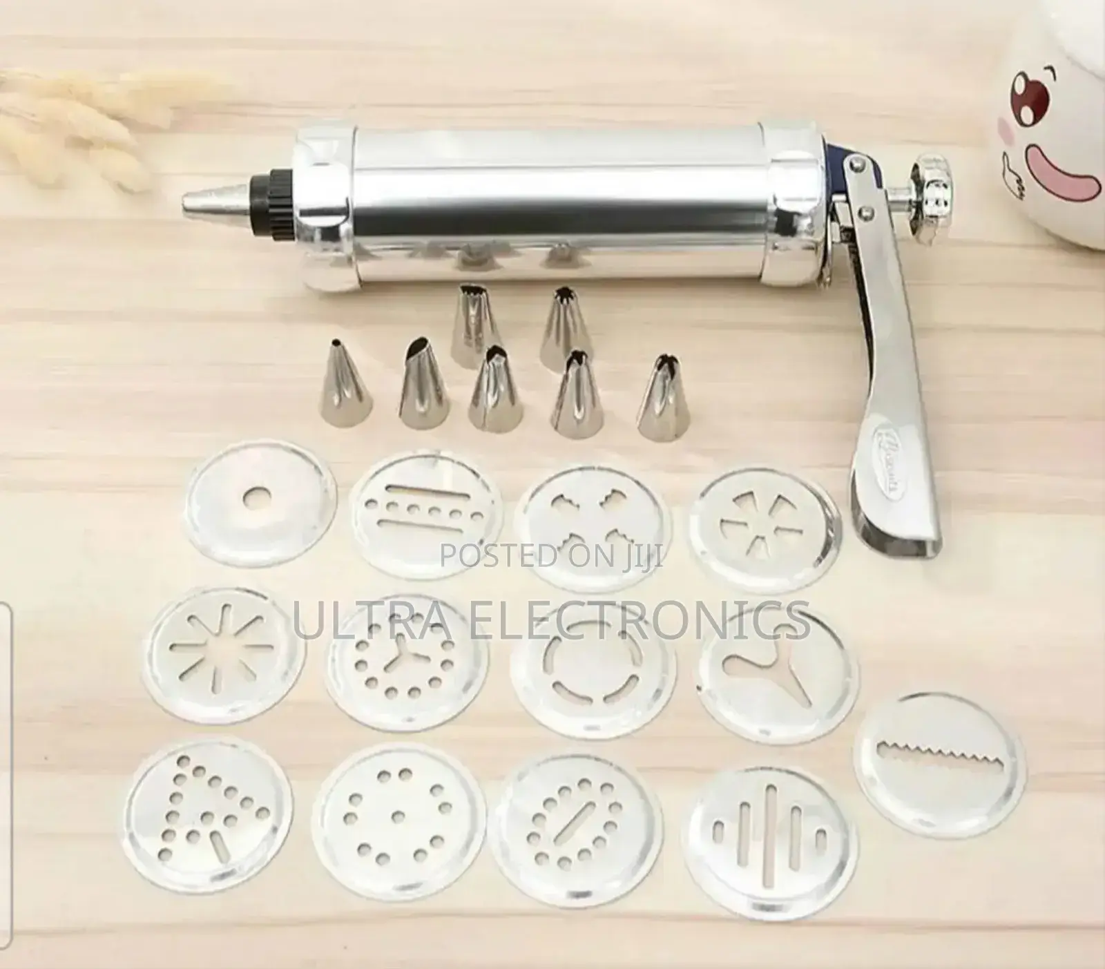 Cookies Press And Icing Gun Set Features A Stainless Steel