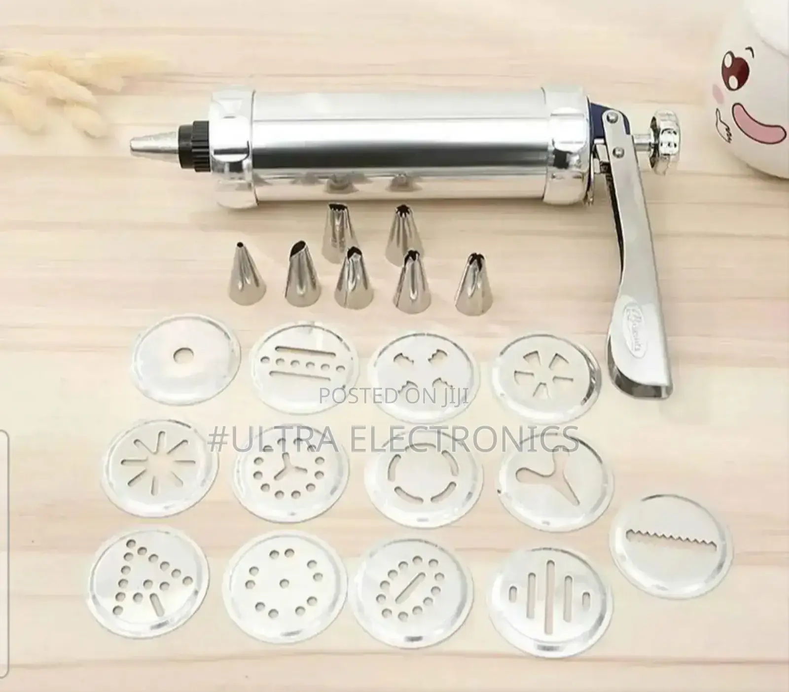 Cookies Press And Icing Gun Set Features A Stainless Steel
