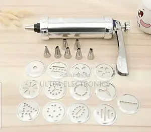 Cookies Press And Icing Gun Set Features A Stainless Steel