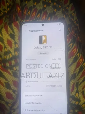 Samsung Galaxy S22 5G 128 GB Blue