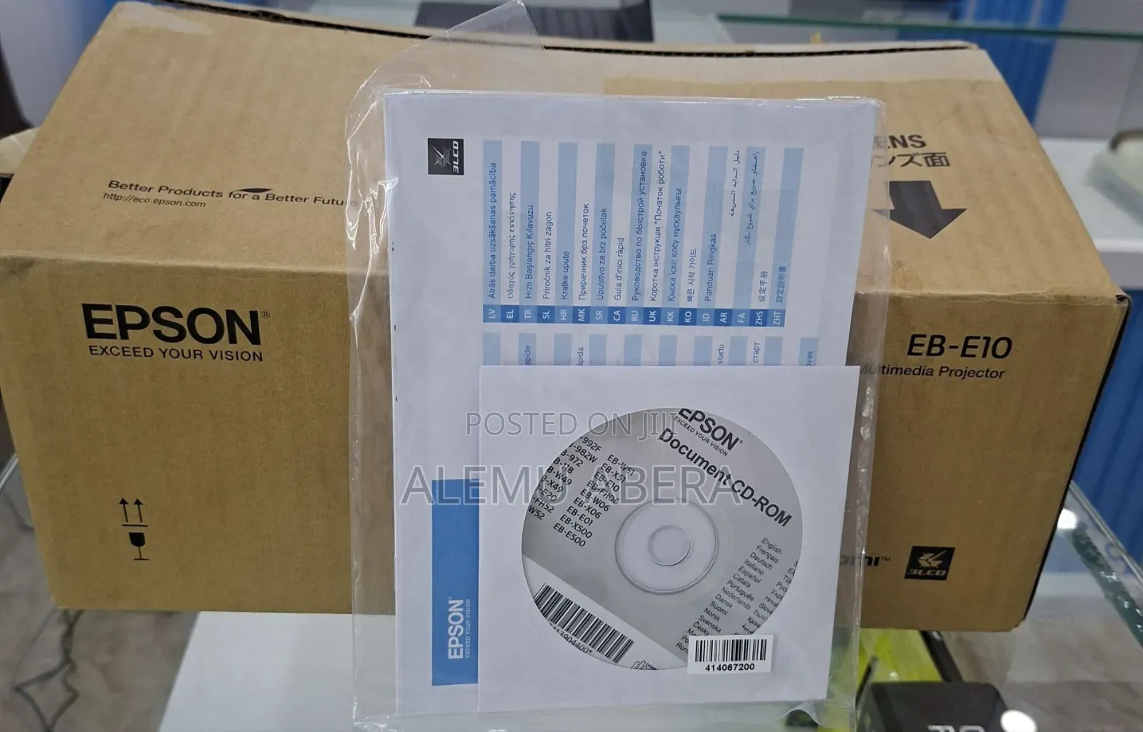 Brand New Epson Projector Model: Eb-E10 With Cartoon With Best Image