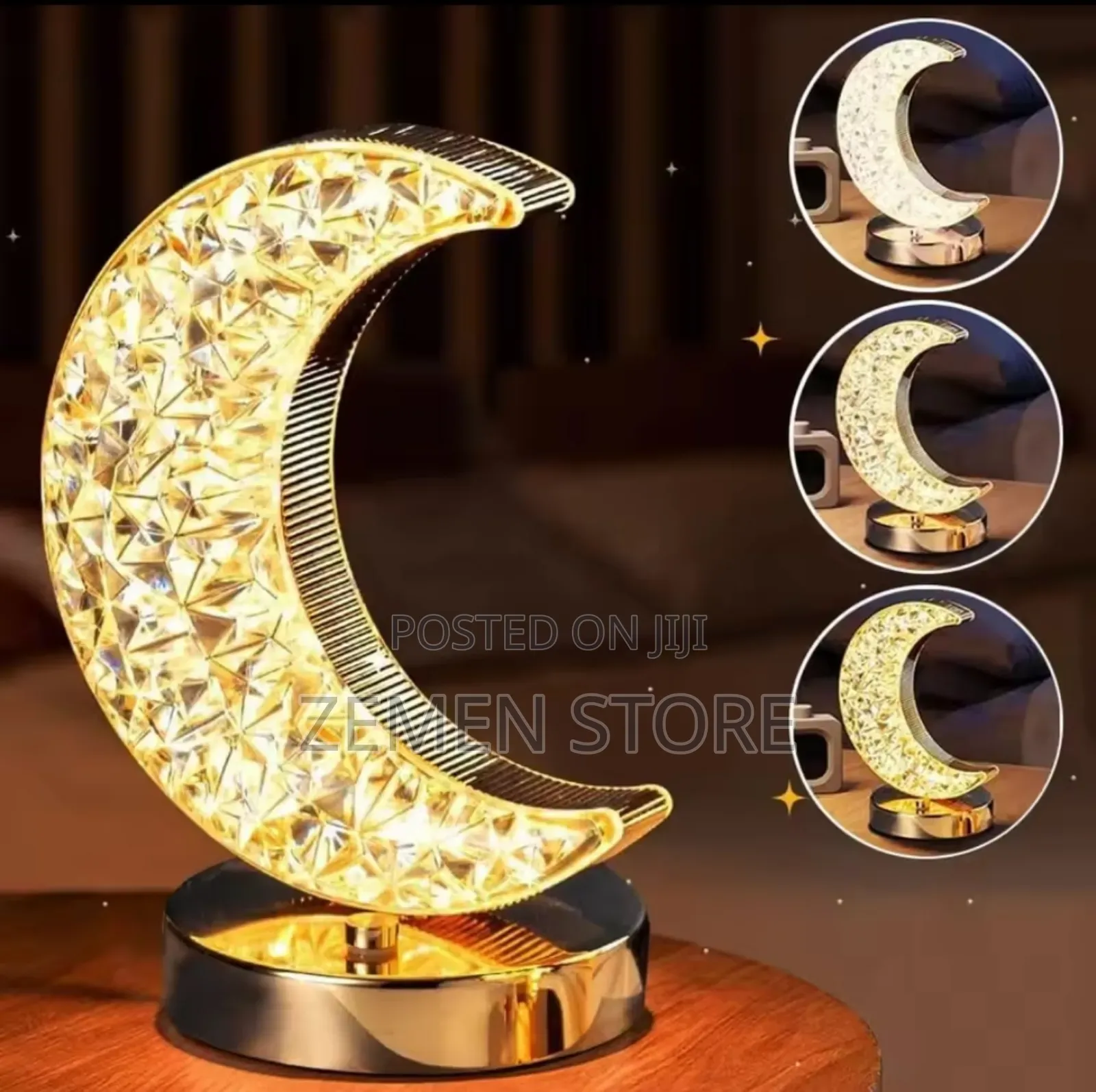 Led Crystal Table Lamp - ውበት ያለው በቻርጅ የሚሰራ የክሪስታል የመኝታ ቤት መብራት