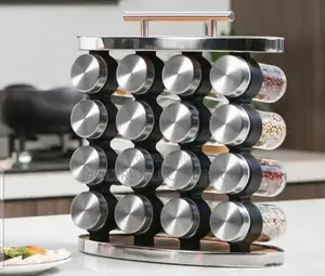 የቅመማ ቅመም ማስቀመጫ 16-piece Kitchen Spice Rack Set Designed For Counterto