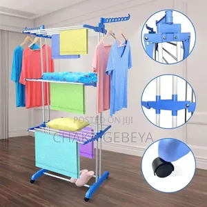Large Laundry Drying Stand With Wheels | Foldable, Space-saving