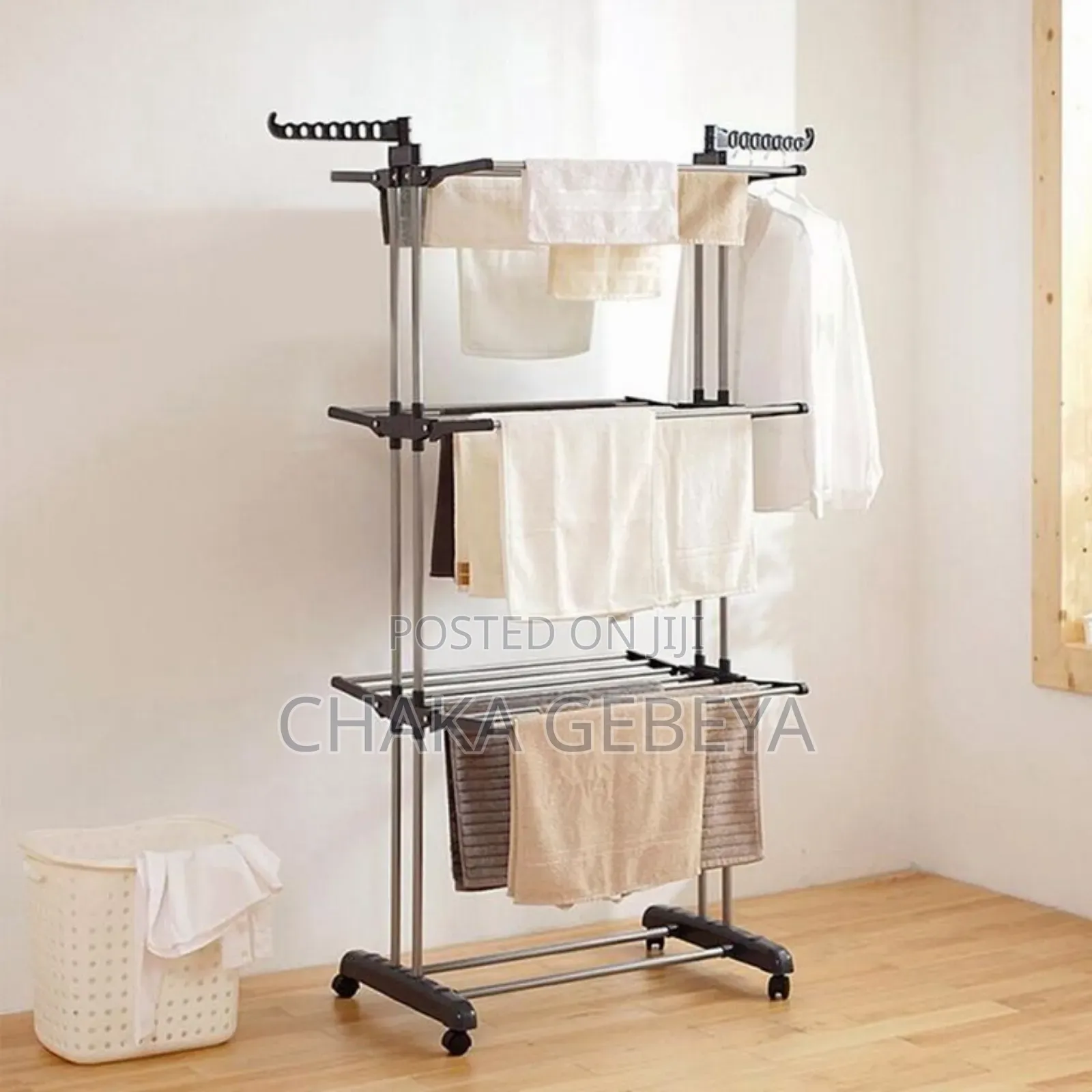 Heavy Duty 3-Tier Clothes Drying Rack | 50kg Capacity Options