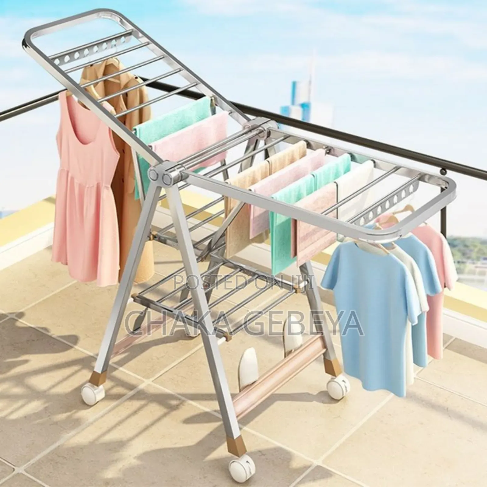 Extendable Indoor Laundry Stand | Folds Compact for Storage