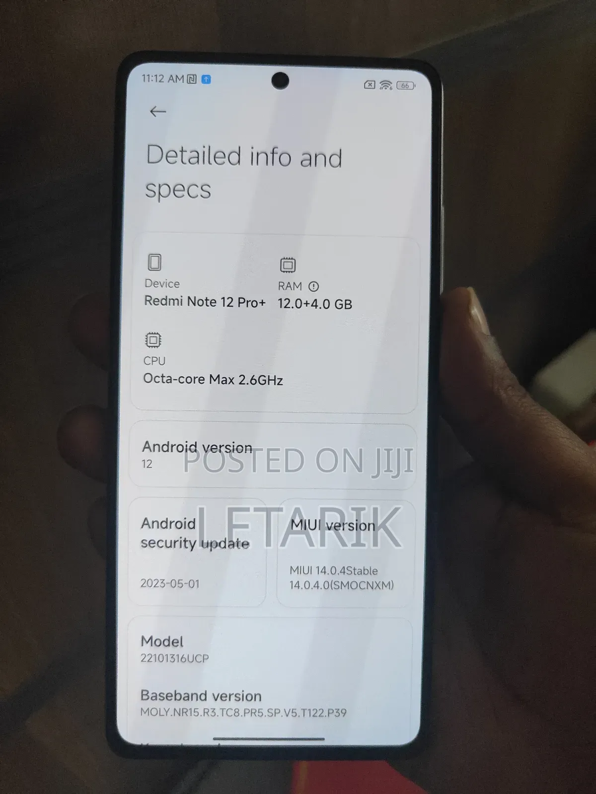 New Xiaomi Redmi Note 12 Pro 5G 256 GB White