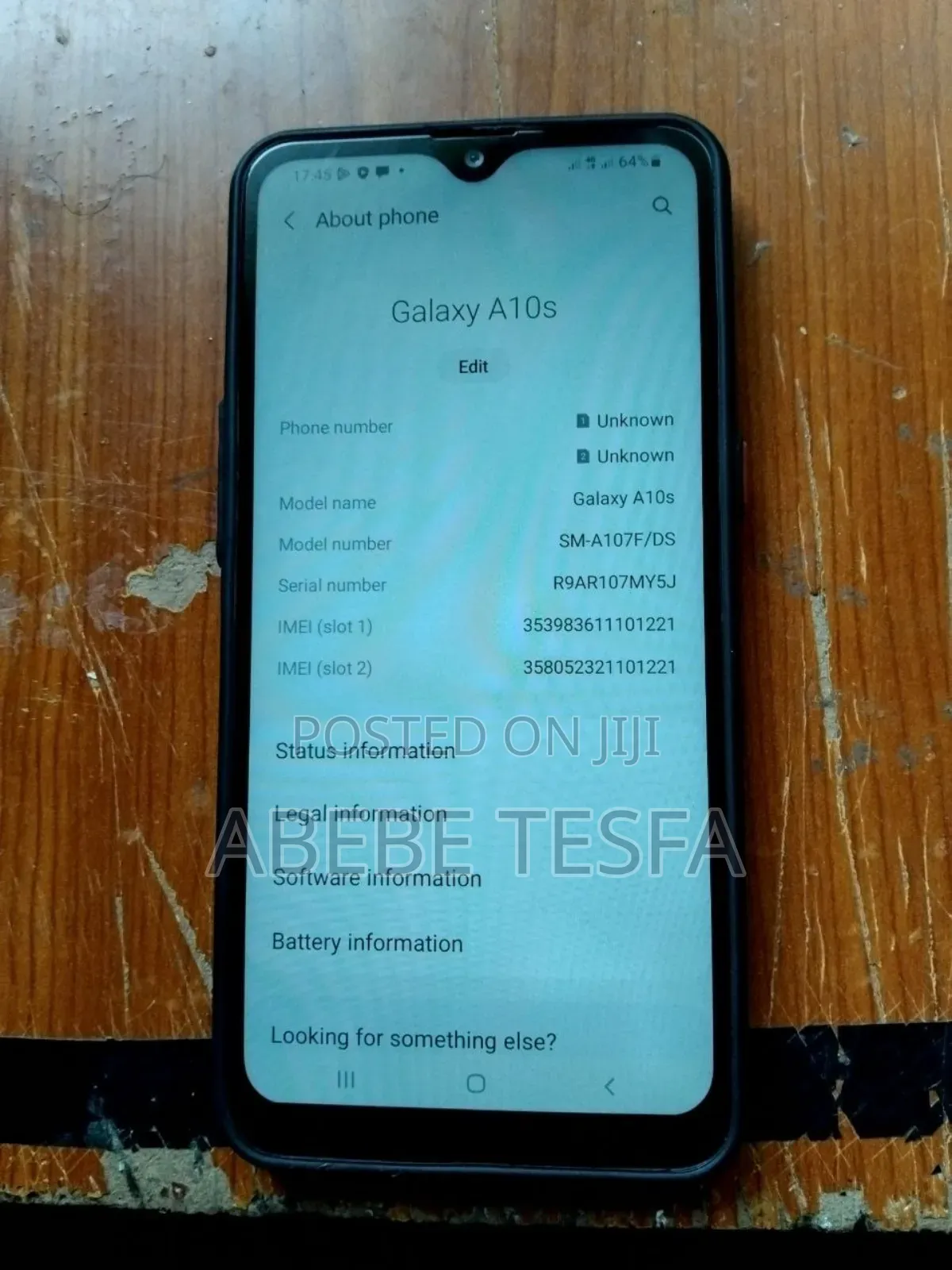 Samsung Galaxy A10s 32 GB Black