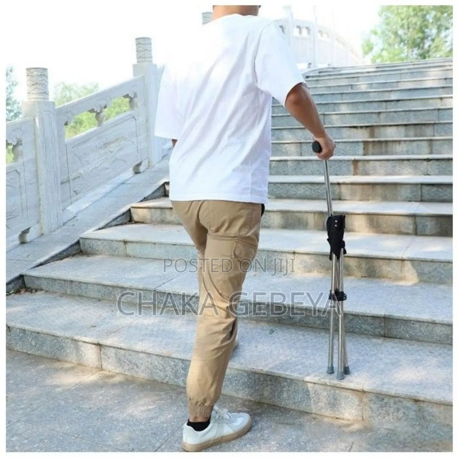 Convertible Crutch Chair For Seniors | Rest Anytime, Anywhere