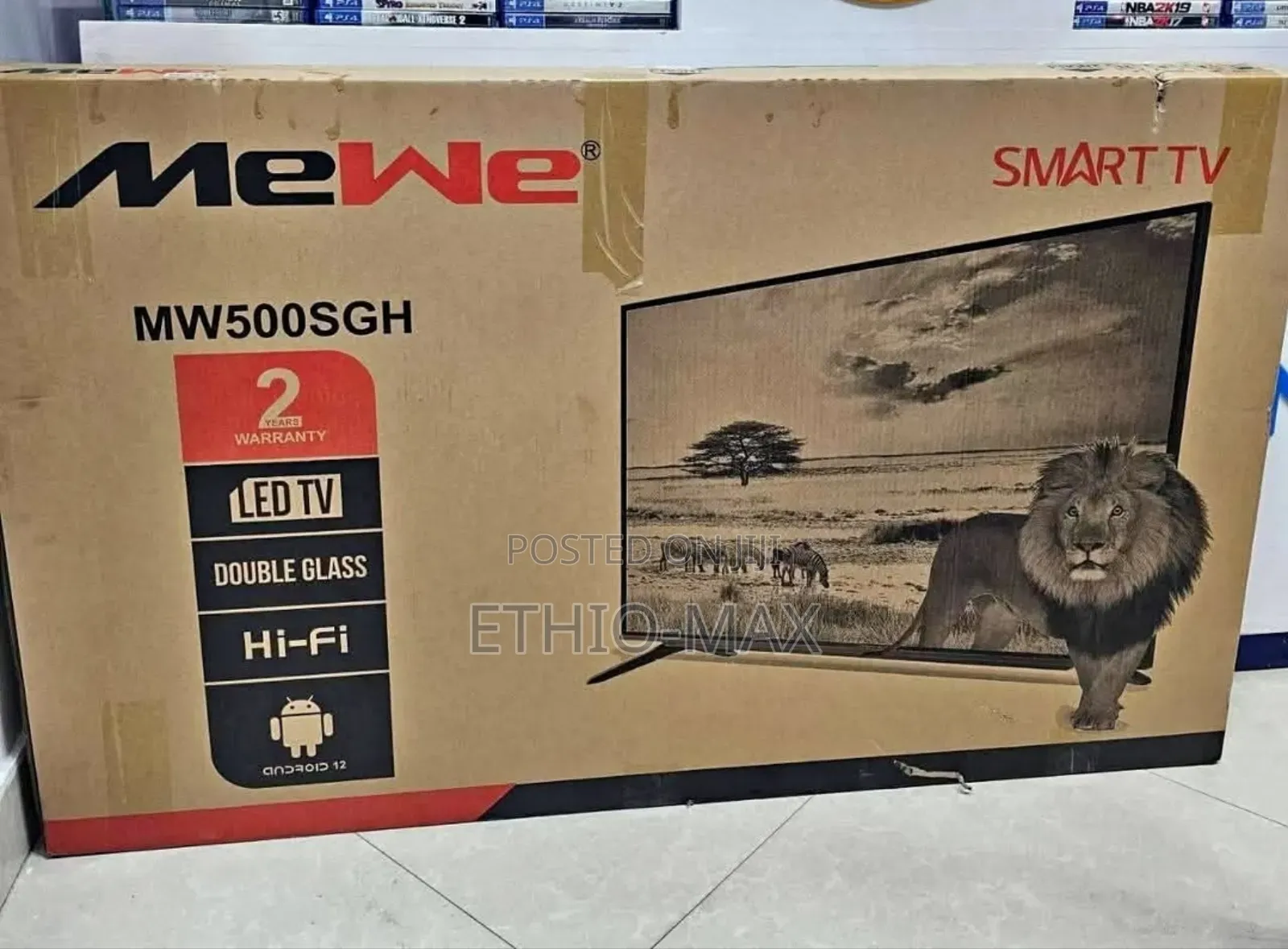 Mewe 50” Smart Android Tv – New Arrival | Double Glass | Big Screen