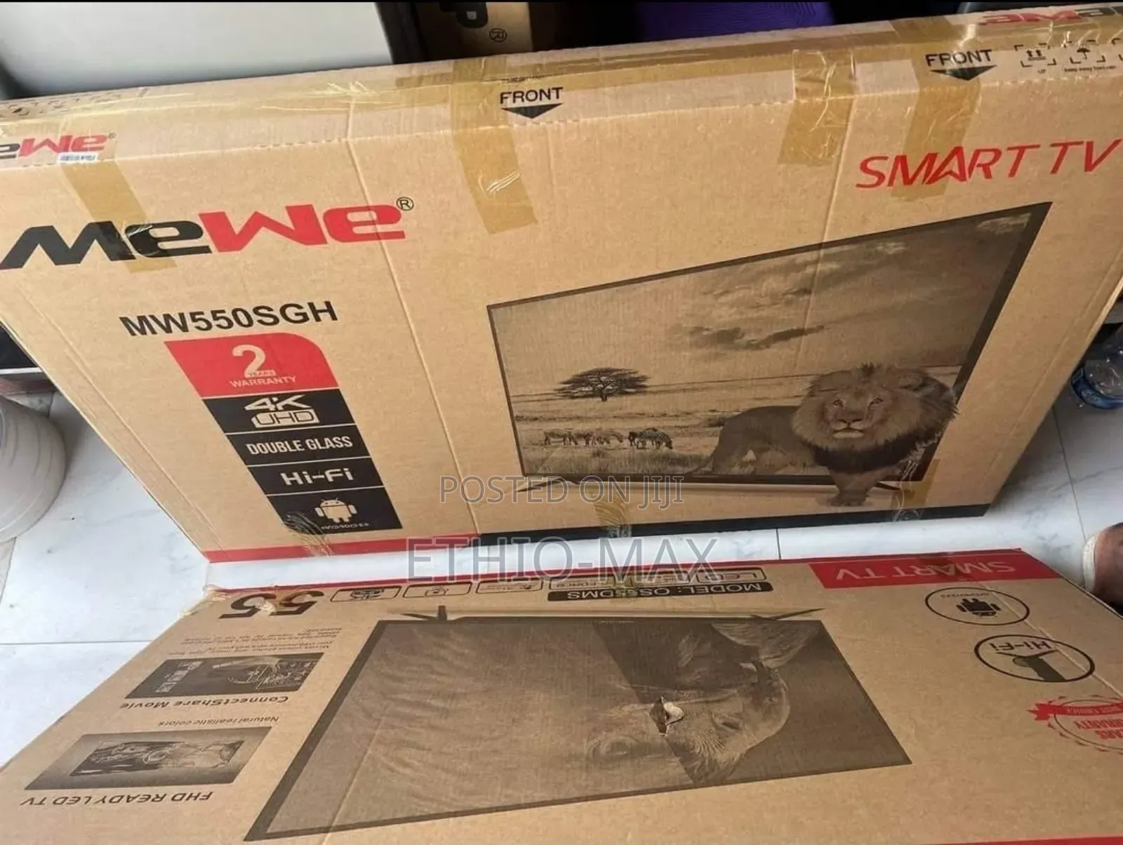 Mewe 50” Smart Android Tv – New Arrival | Double Glass | Big Screen