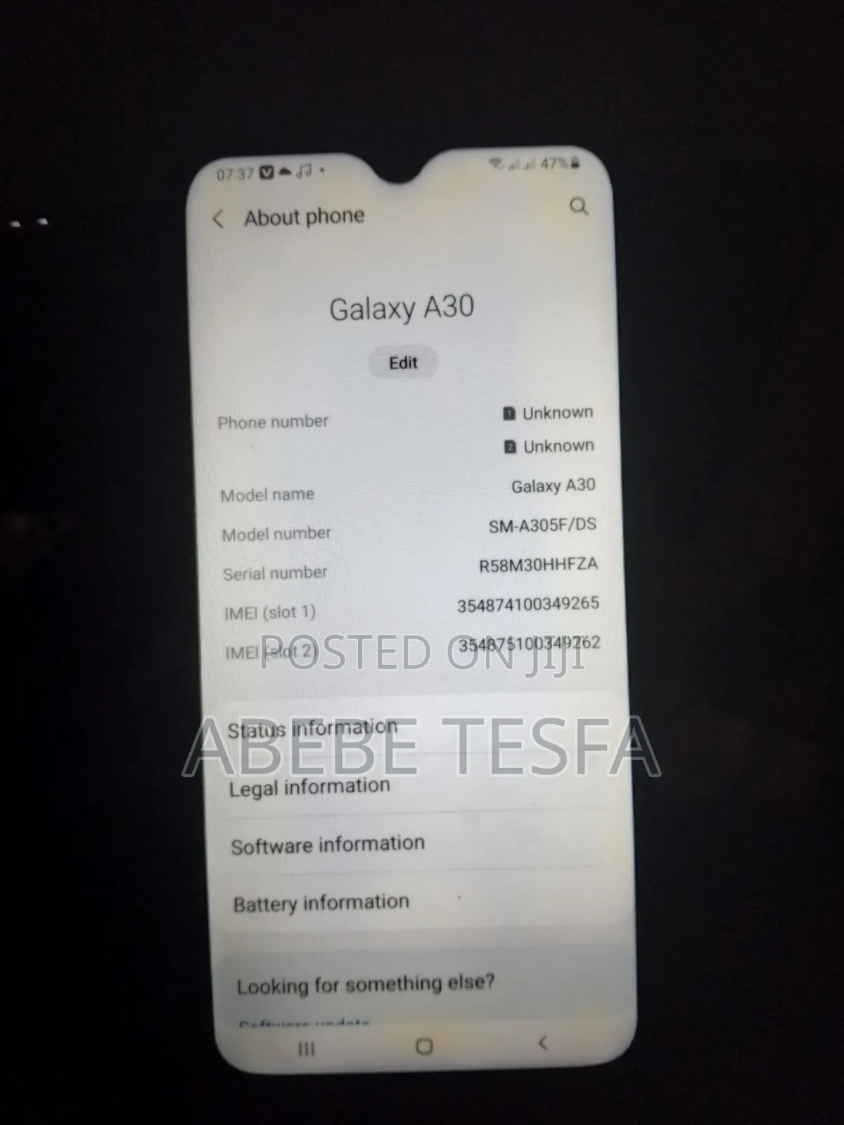 Samsung Galaxy A30 64 GB Gray