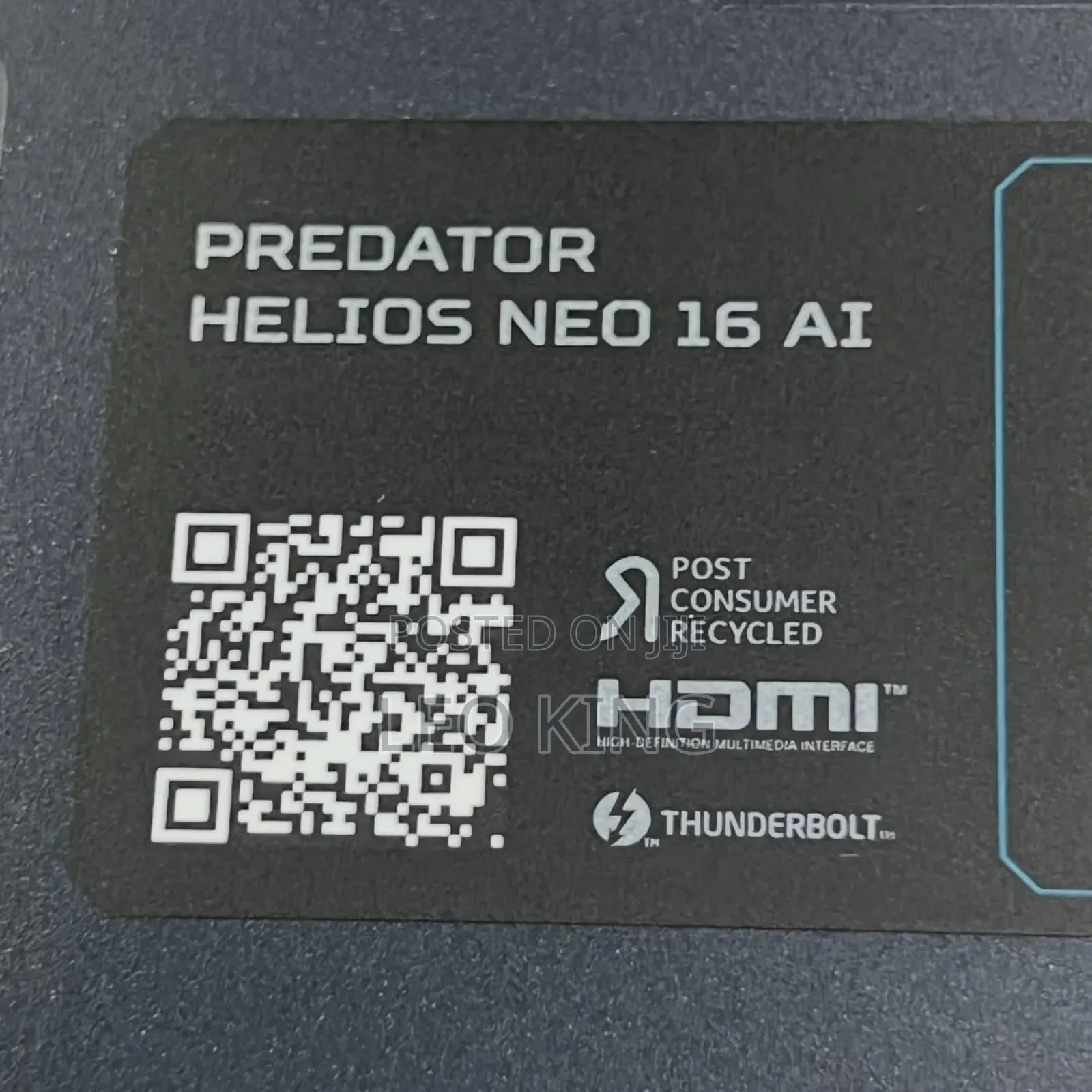 New Laptop Acer Predator Helios Neo 16 32GB Intel Core Ultra 9 SSD 1T