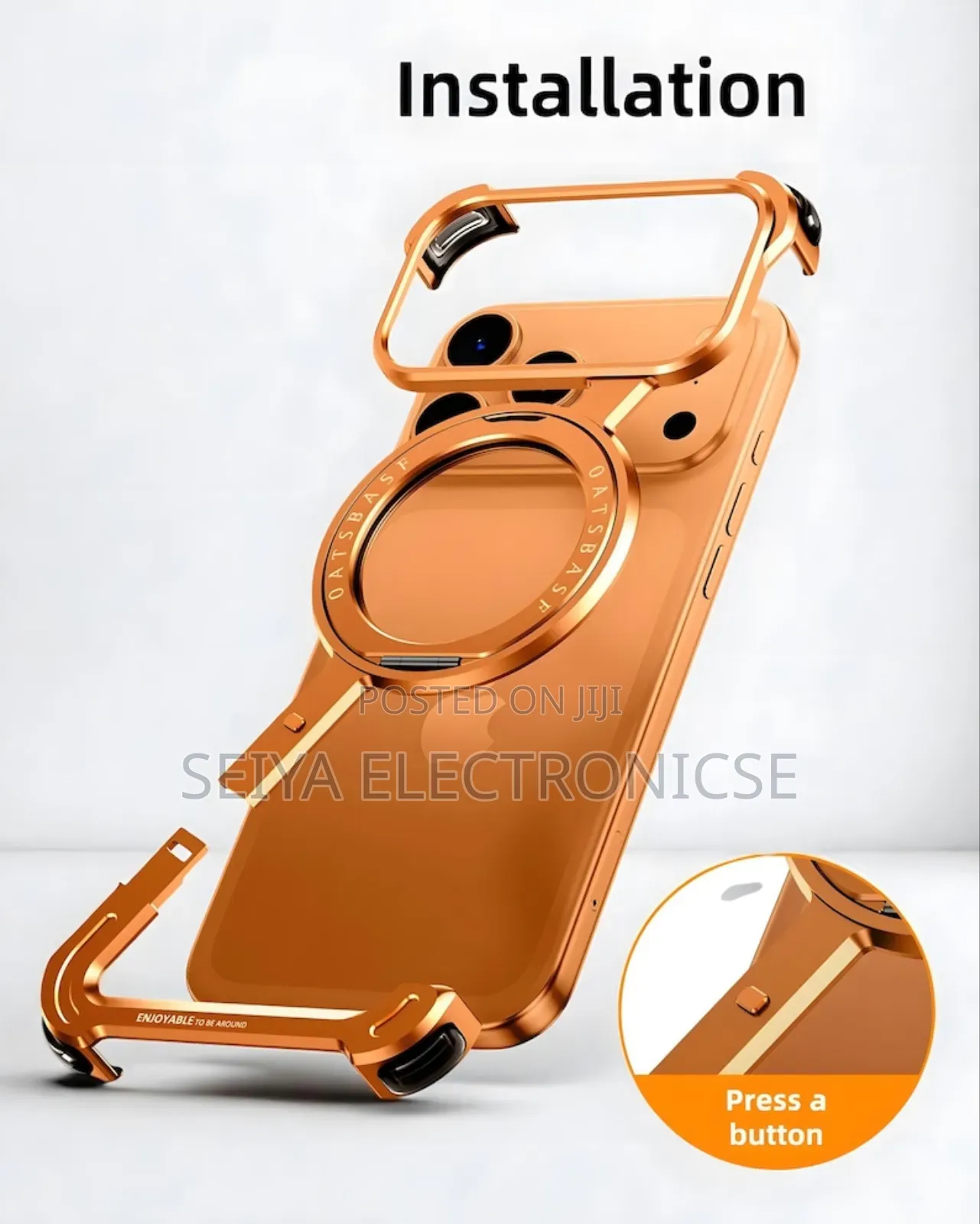 Apple 17pro Max Freamlass Metal Case # Z Metal Case 17pro Max